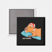 Aimant Mignons Capybara Napybara Pyjama Garçons Filles K (Recto/Verso)