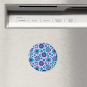 Aimant Mignons motifs de soleils multicolores bleus (In Situ (Lave-vaisselle))