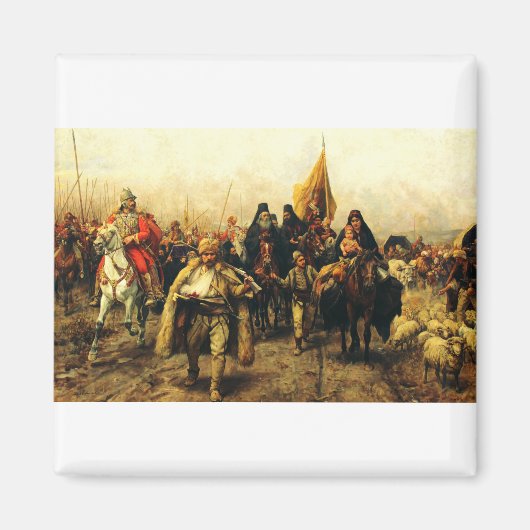 Aimant Migration des Serbes par Paja Jovanovic Beaux-Arts (Devant)