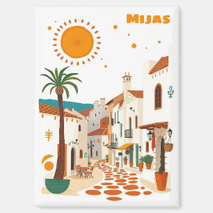 Aimant Mijas espagne vacances souvenir méditerranéen