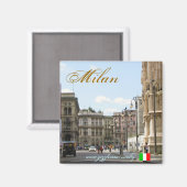 Aimant Milan Italie cool design magnétique (Recto/Verso)