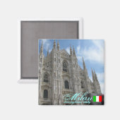 Aimant Milan Italie cool design magnétique (Recto/Verso)