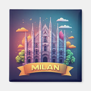 Aimant 🧲 Milan Italie Souvenir de Vacances