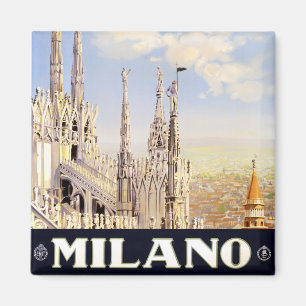 Aimant Milan Italie voyage vintage