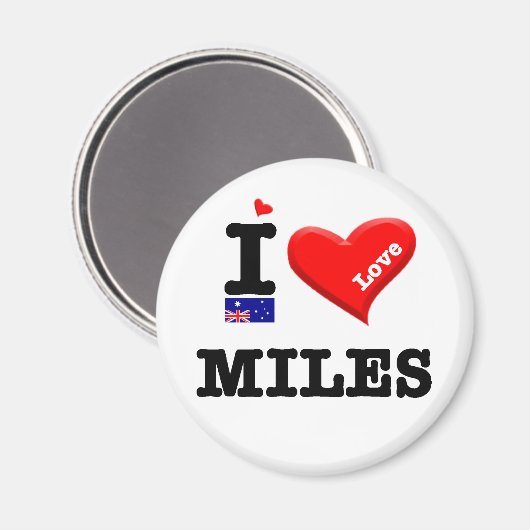 Aimant MILES - J'aime (Recto/Verso)