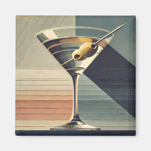 Aimant Milieu du siècle moderne 2 Heure du cocktail Marti