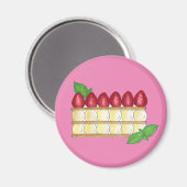 Aimant Mille Feuille Français Pâtisserie (Recto/Verso)