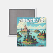 Aimant Mille Îles Ontario Canada (Recto/Verso)