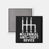 Aimant Millennial Anti Theft Device _ Funny Stick Shift  (Recto/Verso)