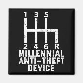 Aimant Millennial Anti Theft Device _ Funny Stick Shift  (Devant)