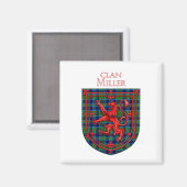 Aimant Miller Tartan Scottish Plaid Lion Rampant (Recto/Verso)