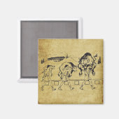 Aimant Milo de Croton et la Bull - Gym Motivational (Recto/Verso)