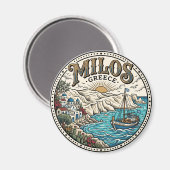 Aimant Milos Grèce (Recto/Verso)