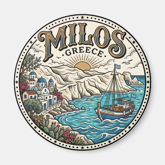 Aimant Milos Grèce (Devant)