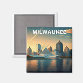 Aimant Milwaukee Museum of Art Travel (Recto/Verso)