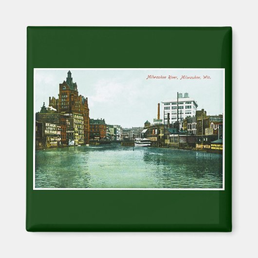 Aimant Milwaukee River, Milwaukee, Wisconsin (Devant)