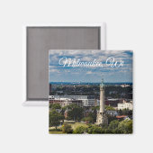 Aimant Milwaukee, Wisconsin Souvenir Keepsaké (Recto/Verso)