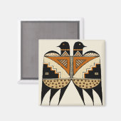 Aimant Mimbres Twin Birds (Recto/Verso)