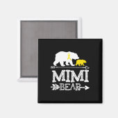 Aimant Mimi Bear Chilhood Cancer Awareness Mimi Of A War (Recto/Verso)