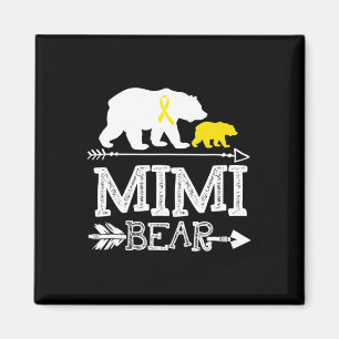 Aimant Mimi Bear Chilhood Cancer Awareness Mimi Of A War