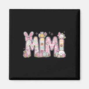 Aimant Mimi Coquette de Pâques Bow Joyeux lapin de Pâques
