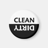 Aimant Miminalist noir et blanc Nettoyage sec (Devant)