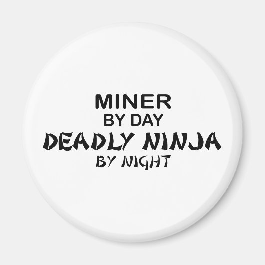Aimant Miner Ninja mortel par nuit (Devant)