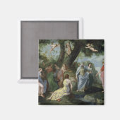 Aimant Minerva avec les Muses (Recto/Verso)