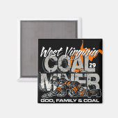 AIMANT MINEUR DE CHARBON DE VIRGINIE OCCIDENTALE (Recto/Verso)