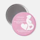 Aimant Mineure Doula belle grossesse Business Pink (Recto/Verso)