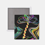 Aimant Mini Art Neon Palm (Recto/Verso)