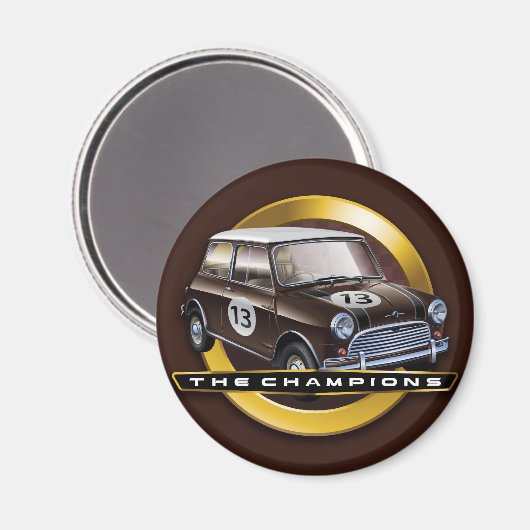 Aimant Mini Cooper S brown (Recto/Verso)