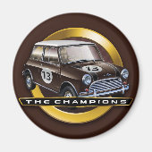 Aimant Mini Cooper S brown (Devant)