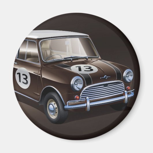 Aimant Mini Cooper S brown (Devant)