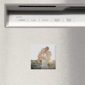 Aimant Mini-écriture blanc Maman Année Est (In Situ (Lave-vaisselle))