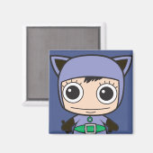 Aimant Mini Femme de chat (Recto/Verso)