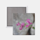 Aimant Mini Fleurs roses avec pierres (Recto/Verso)