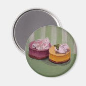 Aimant Mini gâteau au fromage (Recto/Verso)