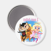 Aimant Mini-Moi ! Naughty Boy et Nice Girl (Recto/Verso)