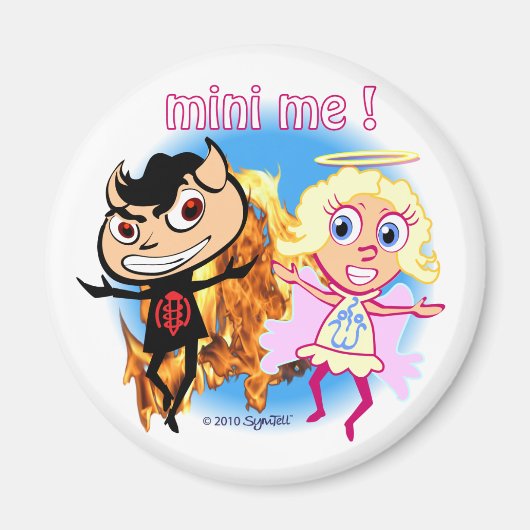 Aimant Mini-Moi ! Naughty Boy et Nice Girl (Devant)