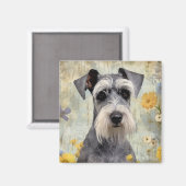Aimant Mini Schnauzer (Recto/Verso)