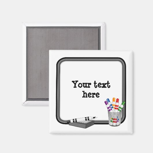 Aimant Mini tableau blanc amusant (Recto/Verso)