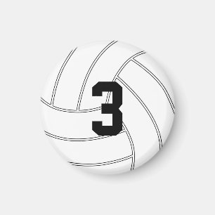 Aimant Mini volleyball Numéro personnalisé/Lettre magnéti