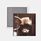 Aimant Miniature de Pinscher (Recto/Verso)