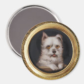 Aimant MINIATURE PORTRAIT DE CHIENS West Highland White T (Recto/Verso)