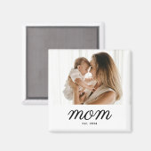 Aimant Minimal Black Script Mom Established (Recto/Verso)
