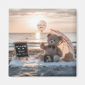 Aimant Minimal Pregnancy Announcement Simple Baby gift (Devant)