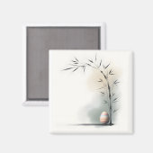 Aimant Minimal Zen Spring Bamboo Easter Egg (Recto/Verso)