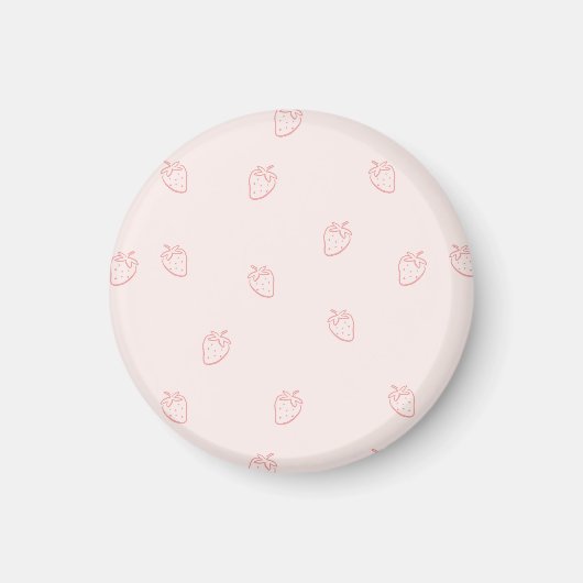 Aimant Minimalisme de la fraise (Devant)
