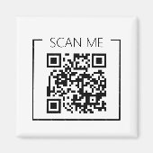 Aimant Minimalist QR Code Scan Me Business (Devant)
